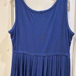 Lucy & Laurel  ROYAL BLUE DRESS TANK STYLE SMALL WAIST BAND THEN GATHERED Photo 8