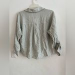 ZARA Women’s Striped Twist Front Button Down Blouse Top Size M NWT Photo 2