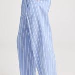Vince Women’s Wide-Leg High Waist Striped - Blue and White Size Meidum Photo 2