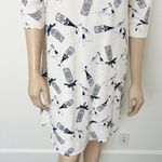 Soma [] White Cheers Champagne Cool Nights Jersey Scoop Neck Sleepshirt Size XS Photo 8