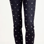 True Religion  halle rhinestone studded skinny jeans mid rise Photo 0
