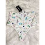 New. PAPER London floral high rise bikini bottom. Small. Retails $105 Pink Photo 7