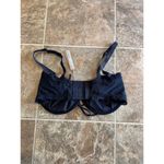 SKIMS Summer Mesh Lace Balconette Bra Onyx Size 36DDD Photo 5