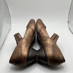 Josef Siebel Mary Jane Bronze Metallic Leather Block Heel European 39 US 8.5 Photo 7