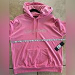 Bebe  Pink Hoodie with Rhinestone Logo size medium Photo 1