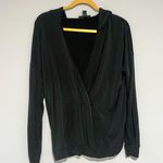 A pea in the pod Maternity Postpartum Black Hoodie Sweatshirt Photo 6