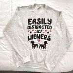 Gray Sweatshirt “Easily Distracted By Wieners” Size M. NWOT Size M Photo 0