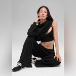 Alo Yoga Alo NWT Muse Wide Leg Pants Black & Drawstring, Pockets Size S Photo 1