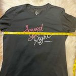 Nike  Dri-Fit Served You Right Tennis Black Tee Shirt. Size Large. Photo 4