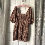 Mango New  MNG Printed mini dress with balloon sleeves, size S, size US 4 Photo 7