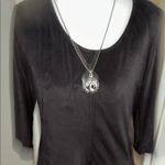 Allison Joy . Black Long Sleeve Dress with Zipper Detail Photo 5