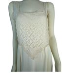 Vintage 1960's handmade cream lace slip size medium Photo 3