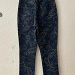 We Wore What  The Icon Jean Night Sky Paisley Navy Blue Size 24 Photo 8