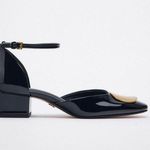 ZARA NWT  embellished block heel shoes Photo 2