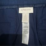 Convertible Navy Ankle Pants W/ Pull Tab Details Size 16 Chico's Size 3 Photo 5