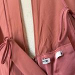 House Of CB 'Reine' Rose Real Silk Ruffle Midi Dress NWOT size M Photo 6