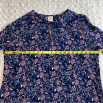 Faded Glory  Navy and Pink Floral Long Sleeve Dress Large 12 - 14 Photo 9