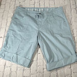 Fresh Produce  Safari Pedal Pushers Bermuda Shorts Bluish Green Pastel Teal sz XL Photo 0