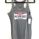 Tyr. Womens Tunic Tank Top Pro Swim Series Columbus OH 2018 Gray M Photo 0