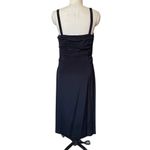 La Ligne Black Silk Midi Sasha Dress Size Large / 10 Photo 4