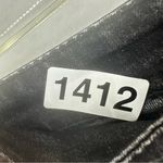 Distressed Jean Shorts Mid Rise Womens Large Black Photo 7