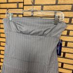 One Clothing  Gray And White Stripe Strapless‎ Dress Size Medium Photo 2