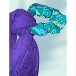 Diane Von Furstenberg  Turquoise & Purple 1 Pc Swimsuit Sarong & Hair Scrunchie Photo 5
