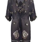 ALLSAINTS  Spitalfields Paloma Chariot Beaded Sequin Silk Tunic Dress 6 Photo 0