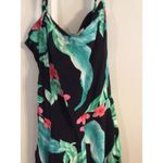 Hollister XS Floral Jumpsuit Tie Neck Halter Back Photo 2