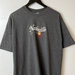 Urban Outfitters Nashville Rocks T Shirt Vintage Y2K Large L Gray Embroidered Tee Photo 8