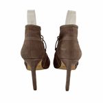 BCBGeneration  Corrina-X Dark Stone Grey Leather Peep Toe Pump Heels Size 6 M Photo 5