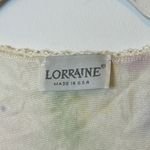 Vintage Fairycore Floral Pastel Sleep Dress Size Medium Large Made in USA Pink Photo 1