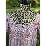 Old Navy WOMEN'S TOP Floral SHORT SLEEVE TIE BACK TIERED FLOWERS SIZE XL Boho Photo 6