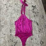 Blue Blush  Magenta Halter Bodysuit Size Large Photo 1