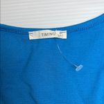 Timing  Vibrant Blue Crop Top Photo 1