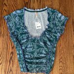 Free People  Oh My Baby Tee In Seagrass Combo Photo 2