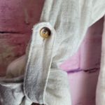 Altar'd State  HEATHERED GRAY PLAID LIGHTWEIGHT FLANNEL ROLL TAB SLEEVES  SMALL Photo 4