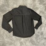 Universal Threads Universal Thread Women’s Gray Black Denim Long Sleeve Classic Fit Shirt Size S Photo 2