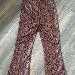 Bershka High-waisted snake skin trousers Photo 3