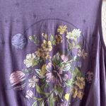 Obsessive Love Floral Graphic Purple Tank Top Photo 2