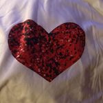 SheIn Valentine Off the Shoulder Heart long sleeved t shirt Photo 1