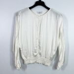 Red Haute  satin dolman sleeve blouse size large Photo 1