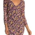 Free Press  Ruched Dress Size XXL‎ NWT Sheer Sleeves Photo 0