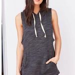 Project Social T  X Out from Under Grey Sleeveless Hooded Muscle Sweatshirt SZ S Photo 0