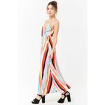 Forever 21 Rainbow Stripe Wrap Maxi Dress Photo 1