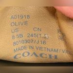 Coach “Olive” Signature Brown Driving Moccasin Loafer, Jacquard Canvas, size 8.5 Photo 9