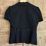 XOXO NWT Women's Black Short Sleeve Blazer Size L Single Button Office Photo 2