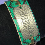 Leather Boho Freedom Interchangeable Charm Floral Boho Bracelet Brown Photo 0