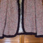 Neiman Marcus ESCADA Exclusive For Tweed Checked Jacket with Brown Trim Size 34 Photo 2