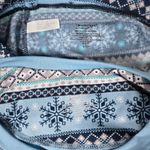 Cuddl Duds ClimateRight by Snowflake Fair Isle Pajama Set S Blue Photo 5